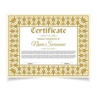 certificaat of diploma ontwerp vector