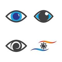 eye care logo afbeeldingen instellen vector