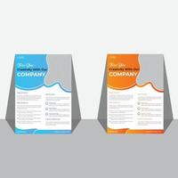 zakelijke folder sjabloon ontwerp lay-out vector