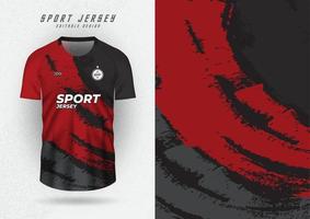 achtergrond voor sport- Jersey voetbal Jersey rennen Jersey racing Jersey borstel patroon zwart en rood vector