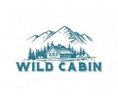 wijnoogst ontdekkingsreiziger logo, wildernis, avontuur, camping embleem grafiek vector