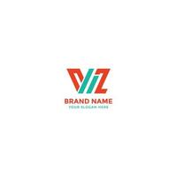 logo vz maar kan ook worden wz, v12, w12, v2, w2 vector