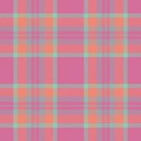 plaid naadloos patroon in roze. controleren kleding stof textuur. vector textiel afdrukken.