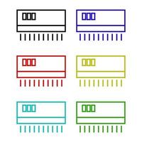 airconditioning ingesteld op witte achtergrond vector