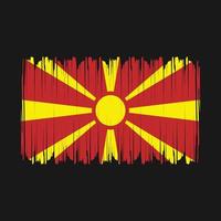 vlag van noord macedonië vector