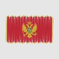 montenegro vlag vector