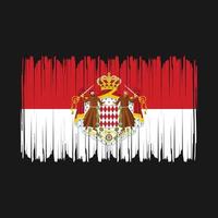 vlag van monaco vector