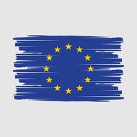 Europese vlag borstel vector