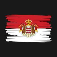 Monaco vlag borstel vector