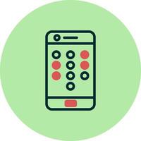 mobiel patroon slot vector icoon