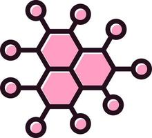 molecuul vector pictogram