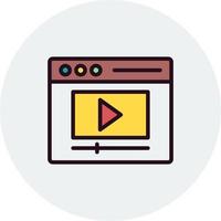 videomarketing vectorpictogram vector