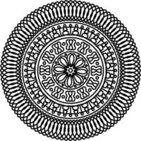 mandala met ornamenten. mandala voor het kleuren van de fotoboekpagina. vector