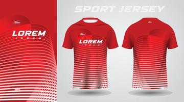 rood overhemd voetbal Amerikaans voetbal sport Jersey sjabloon ontwerp mockup vector