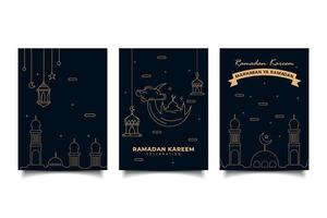 Hoes Ramadan kareem Islamitisch viering ontwerp vector