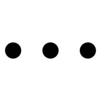 drie dots icoon voor web ui ontwerp vector