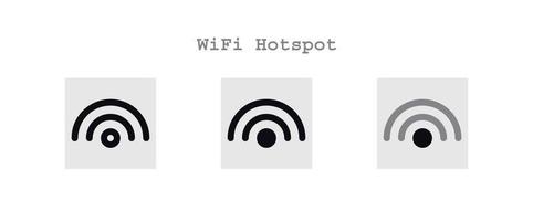 Wifi hotspot pictogrammen reeks vector