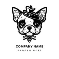 anime kawaii hondje logo Kenmerken een schattig en lief pup met groot, expressief ogen en een charmant cartoonesk stijlvol, perfect voor ieder hond minnaar vector