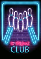 neon bowlen vector