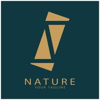 natuur vector logo. met bomen, rivieren, zeeën, bergen, bedrijf emblemen, reizen insignes, , ecologisch Gezondheid