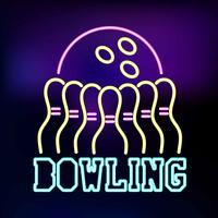 neon bowlen vector