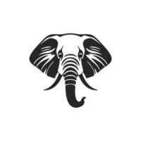 elegant olifant logo in zwart en wit voor branding uw bedrijf. vector