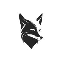 een elegant zwart en wit vos logo vector perfect voor uw merk.