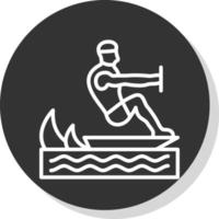 surfing vector icoon ontwerp