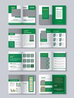 landbouw en agrarisch tweevoudig brochure sjabloon of bedrijf profiel brochure ontwerp vector