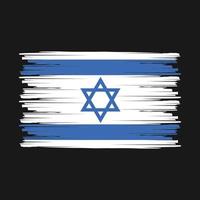 Israëlische vlag borstel vector