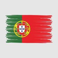 Portugese vlagborstel flag vector