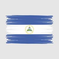 nicaragua vlag borstel vector