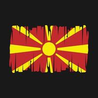 noorden Macedonië vlag vector illustratie