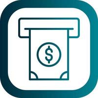 contant geld opname vector icoon ontwerp