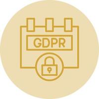 gdpr inpluggen vector icoon ontwerp