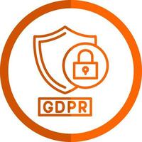 gdpr rechtszaak vector icoon ontwerp