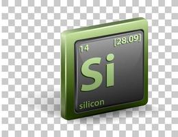 silicium scheikundig element vector