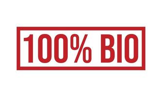 100 procent bio rubber postzegel vector