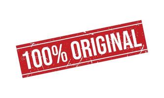 100 procent origineel rubber postzegel vector