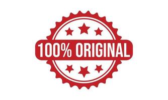 100 procent origineel rubber postzegel vector