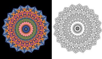 kleurrijk mandala's voor kleur boek. decoratief ronde ornamenten. ongebruikelijk bloem vorm geven aan. vector