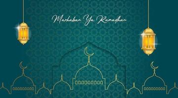 Islamitisch achtergrond Ramadhan kareem vector illustratie