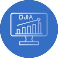 djia vector icoon ontwerp