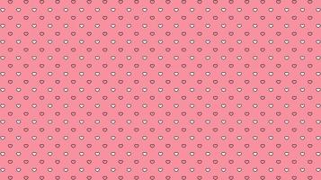 schattig harten polka dots naadloos roze patroon vector achtergrond