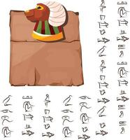 oude Egypte papyrus een deel tekenfilm vector