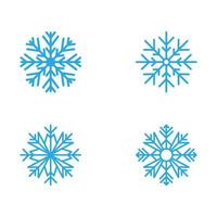 sneeuwvlokken stijl ontwerp illustratie vector