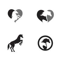 paard logo sjabloon vector pictogram