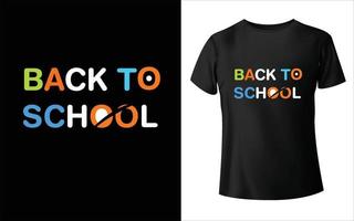 terug naar school- t-shirt ontwerp vrij vector