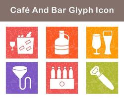 cafe en bar vector icoon reeks