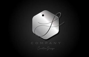 zilver grijs s alfabet brief logo icoon ontwerp met metaal en elegant stijl. creatief veelhoek sjabloon voor bedrijf en bedrijf vector